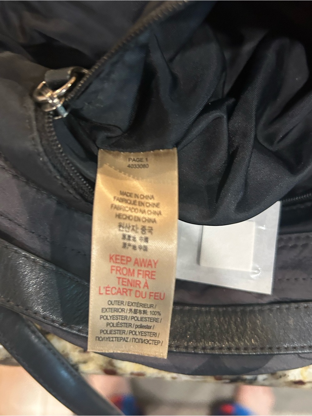 BURBERRY Black/Gray Supernova Check Nylon Buckleigh Tote Bag - Picture 8 of 10